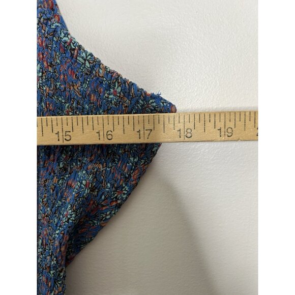 Angie Blue Floral Maxi Dress Women’s Boho Ruffle Sleeveless Plus Size 1X NEW NWT - Picture 3 of 4